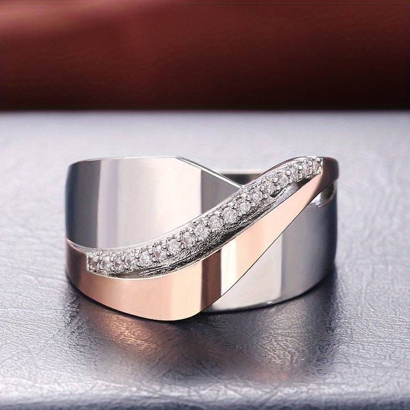 Bliss - Ring mit roségoldenem Glitzer
