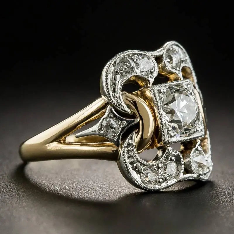 Vintage Zirkonia Goldring
