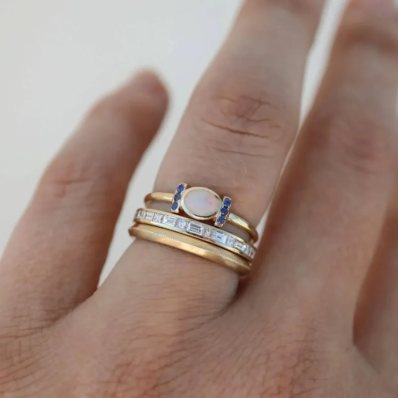 Retro Goldopalring Trio