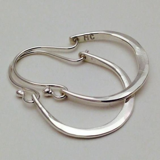 Vintage Silber Creolen