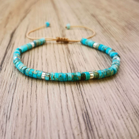 Ozeanisches Türkis Perlenarmband