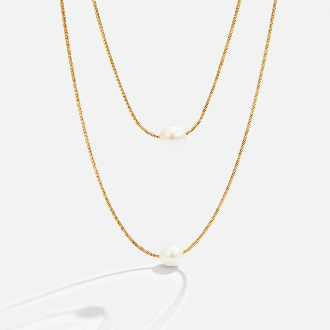 Elegante Schichtperlenkette
