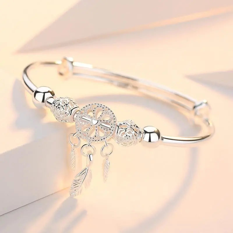 Silber Traumfänger Charm Armband