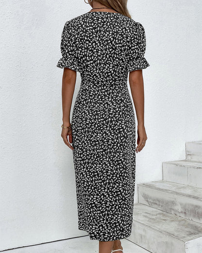 Ellaine™ - Floral Tummy Covering Summer Dress