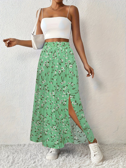 Paige™ - Floral Print Maxi Skirt