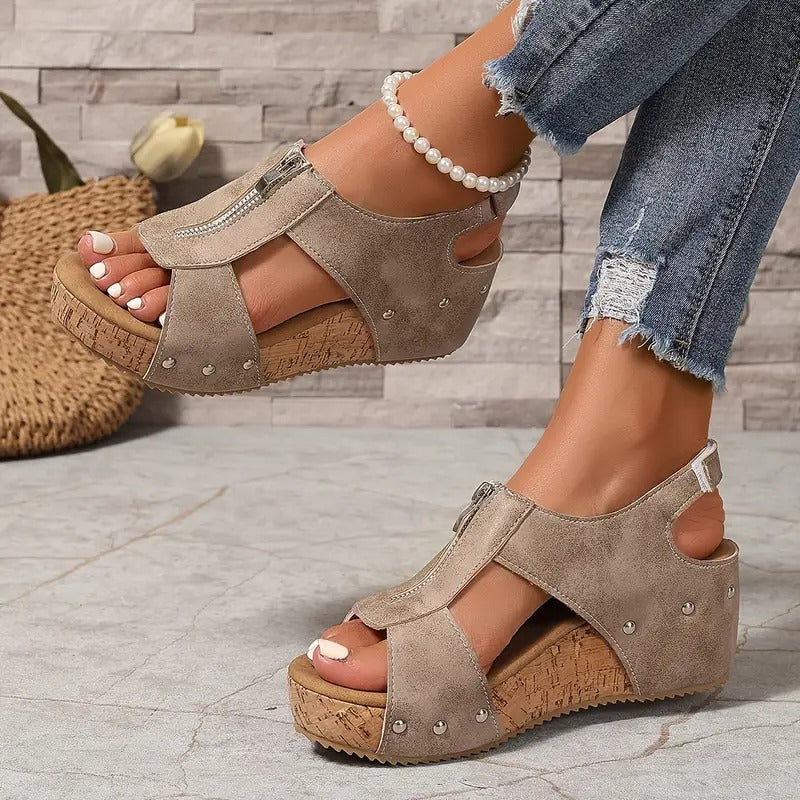 Camila™ - Stylish Retro Wedge Sandals