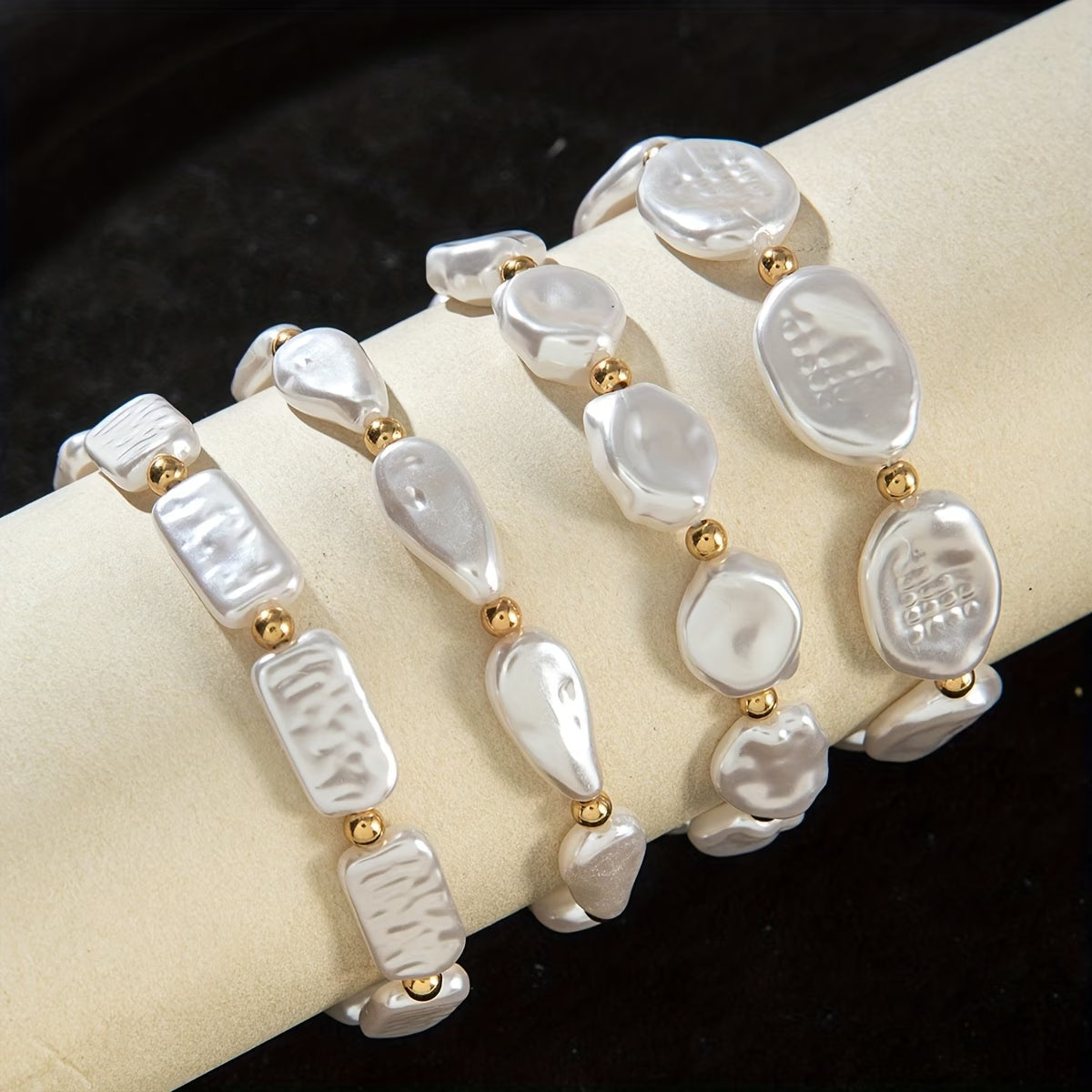 Perlen-Armband-Set aus 4
