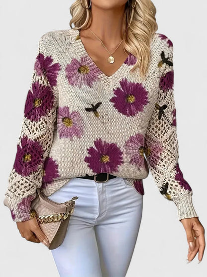 Deborah™ - Casual Floral Sweater