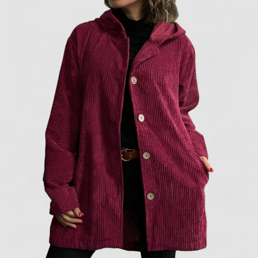 Cordia™ - Cozy Corduroy Hooded Jacket