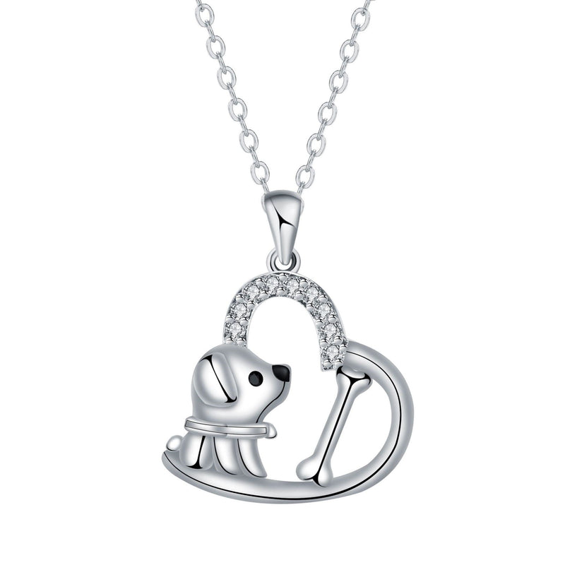 Heart Pendant Dog Necklace