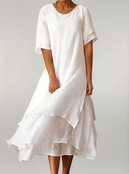 Vivienne™ - Elegant Cotton Long Dress