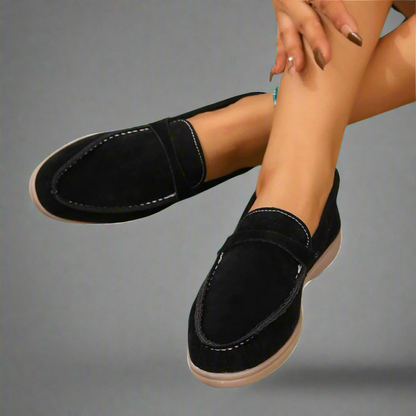 Hannah | Artisan-Made Suede Moccasins with Elegant Design