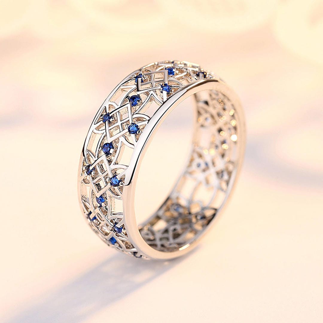 Saphir Filigran-Traumring