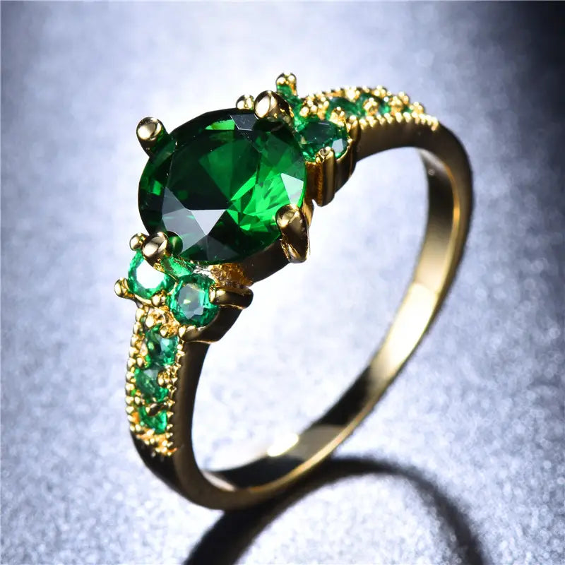 Wald Smaragd Statement-Ring