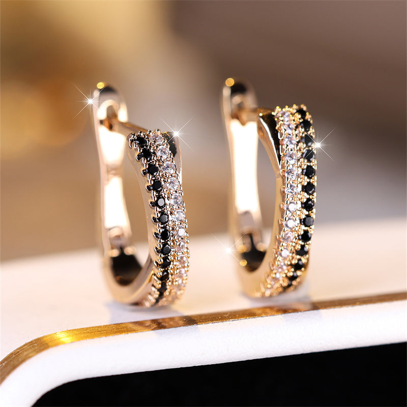 Elegante vintage-inspirierte Zirkonia-Ohrringe