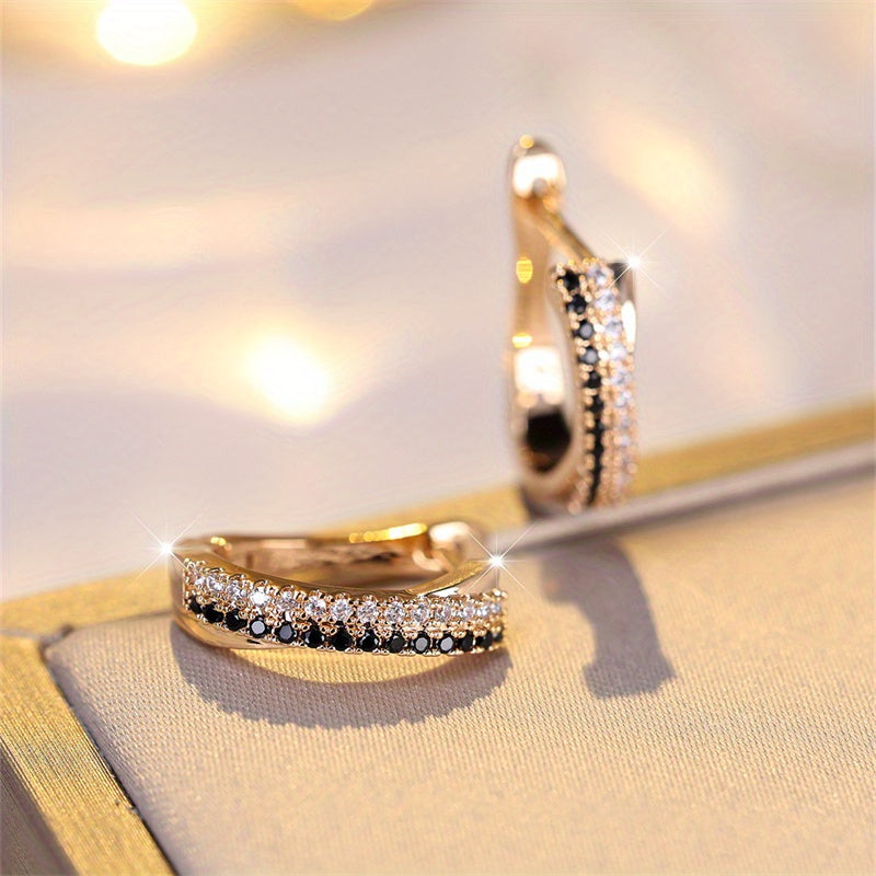 Elegante vintage-inspirierte Zirkonia-Ohrringe