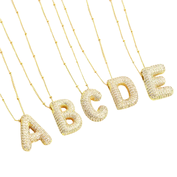 Elegant Gold Letter Initial Necklace