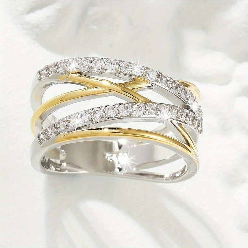 Luxurious Zirconia Eternity Ring