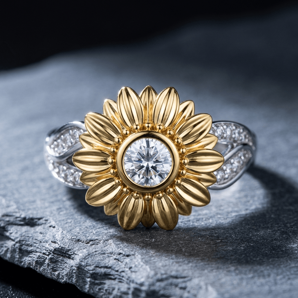 Sonnenblumen Majestät Ring