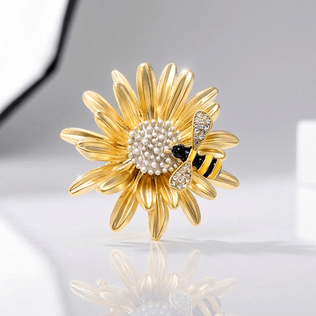 Gänseblümchen Bienen Anstecknadel