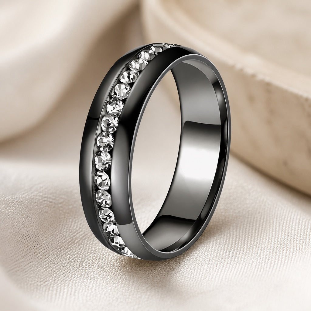Eleganter Ring aus buntem Zirkonia