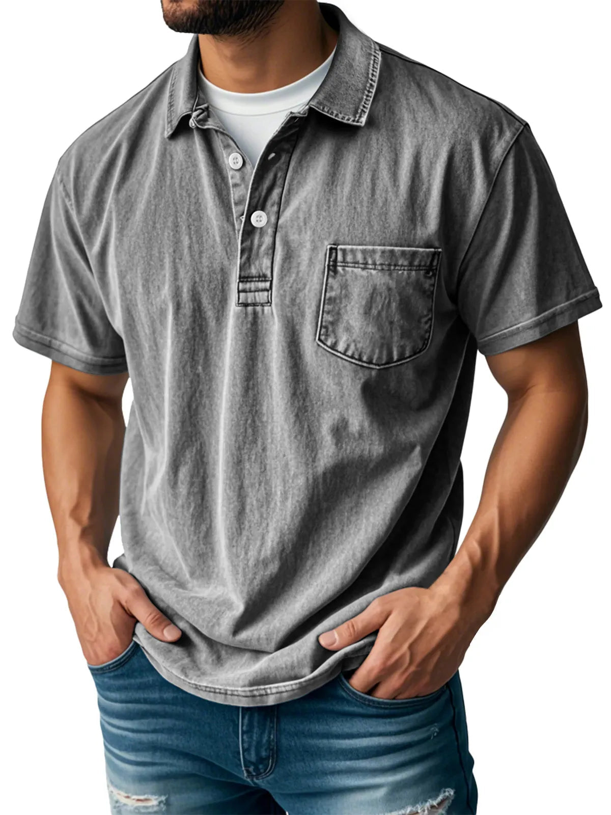 Sebastien™ - Men's Casual Vintage Polo Shirt