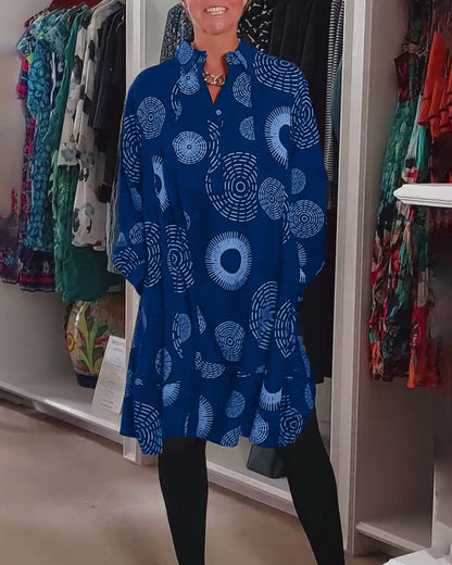 Marlene™ - Casual Geometric Print Dress