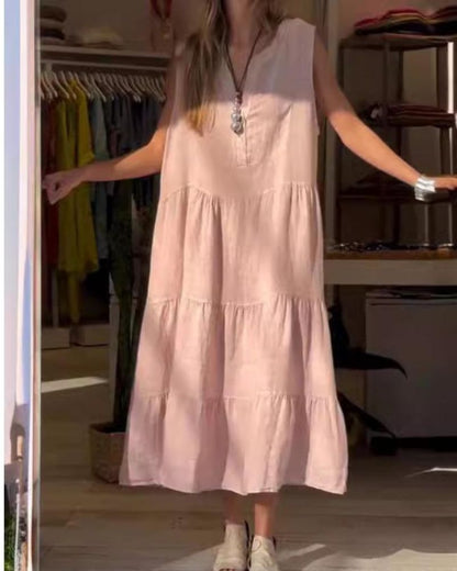 Aromea™ - Sleeveless Linen Dress