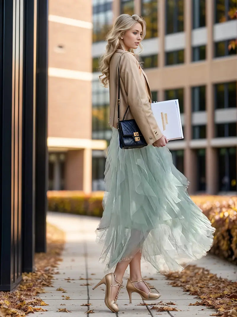 Cecil™ - Stylish Mesh Layered Tutu Skirt