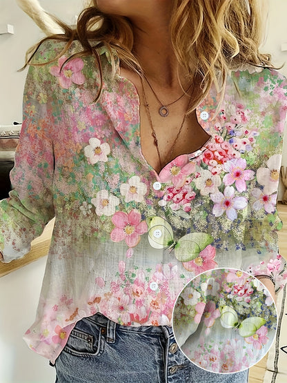 Mireya - Whimsical Bloom Shirt
