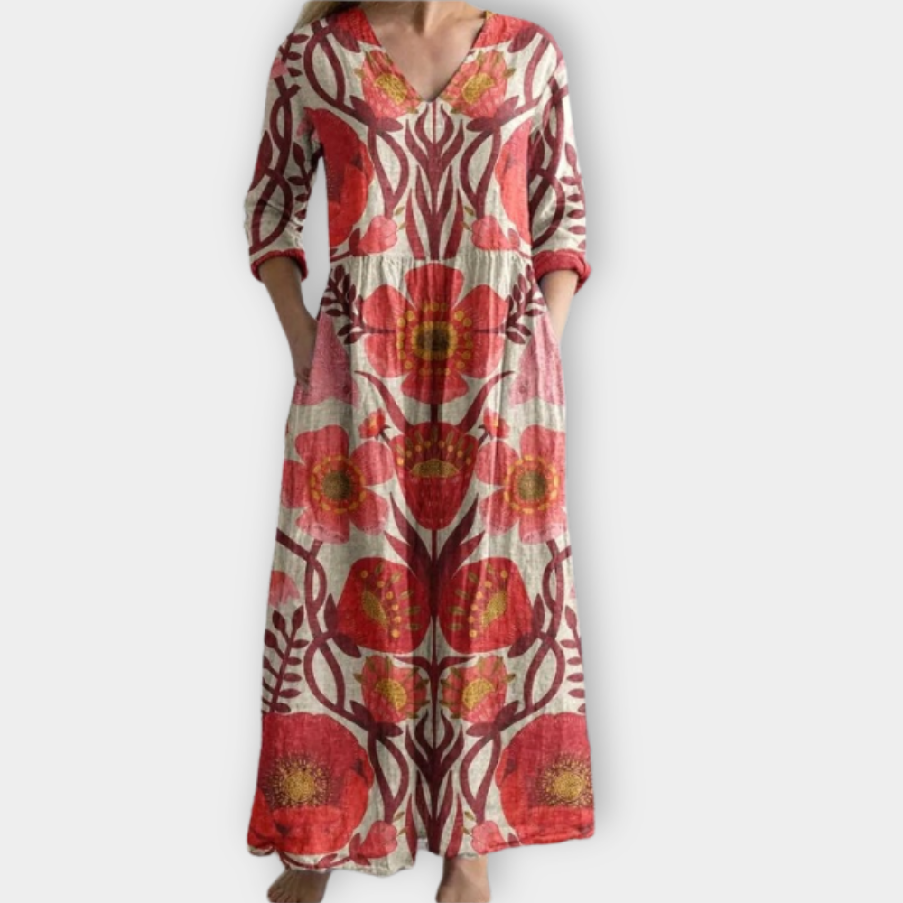Adelgundis | Boho Maxi Dress Made from Soft Premium Fabric
