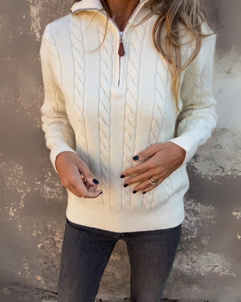 Rosalia™ - Premium Casual Half-Zip Sweater