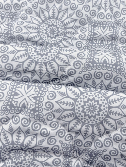 Women's Vintage Geometric Print Quilted Jacket