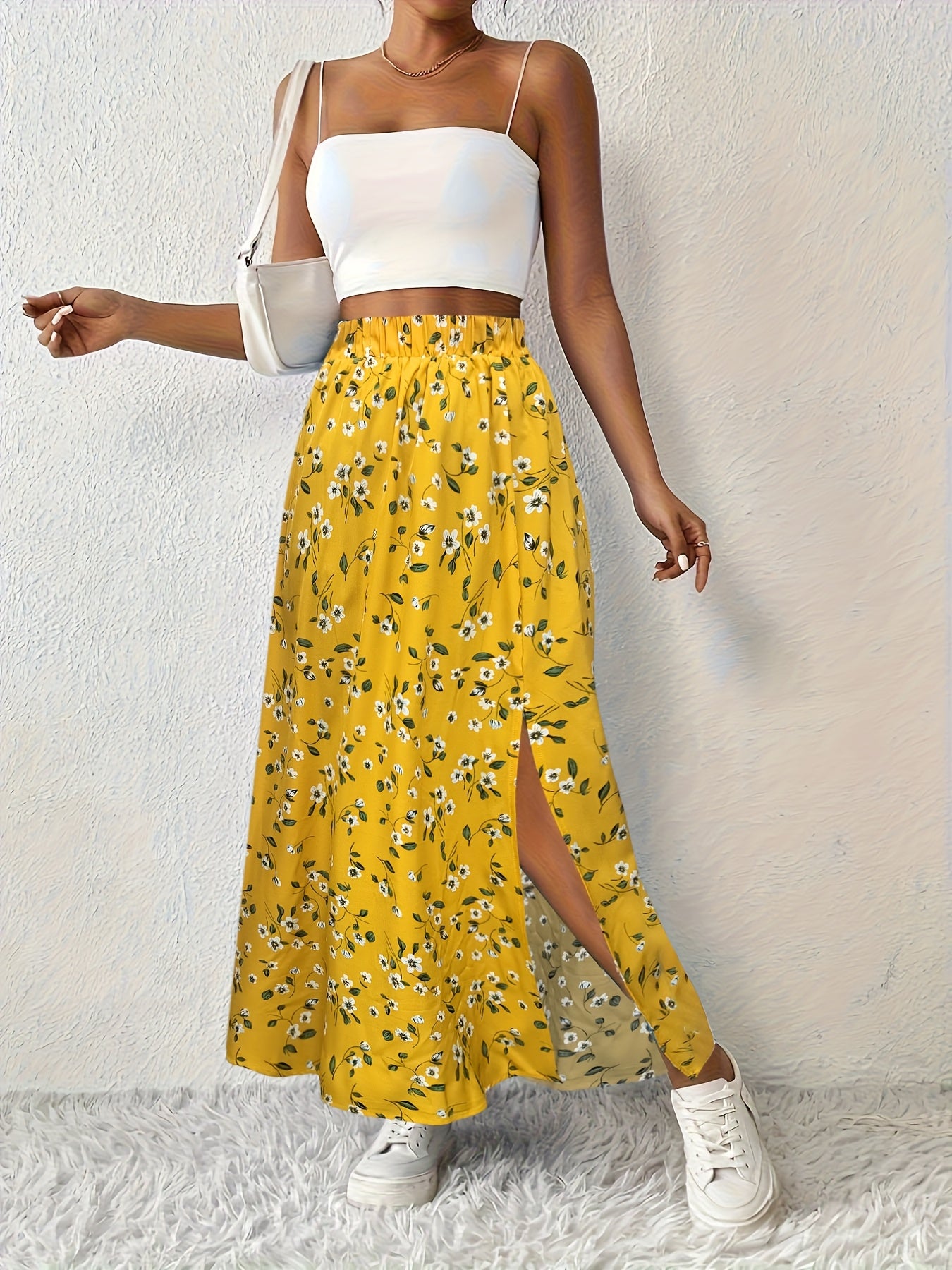 Paige™ - Floral Print Maxi Skirt