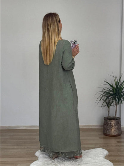 Regina™ – Elegant Casual Cotton & Linen Set