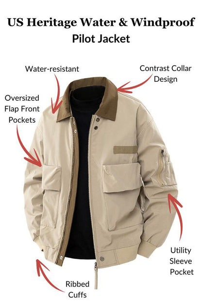 US Heritage Water & Windproof Pilot Jacket