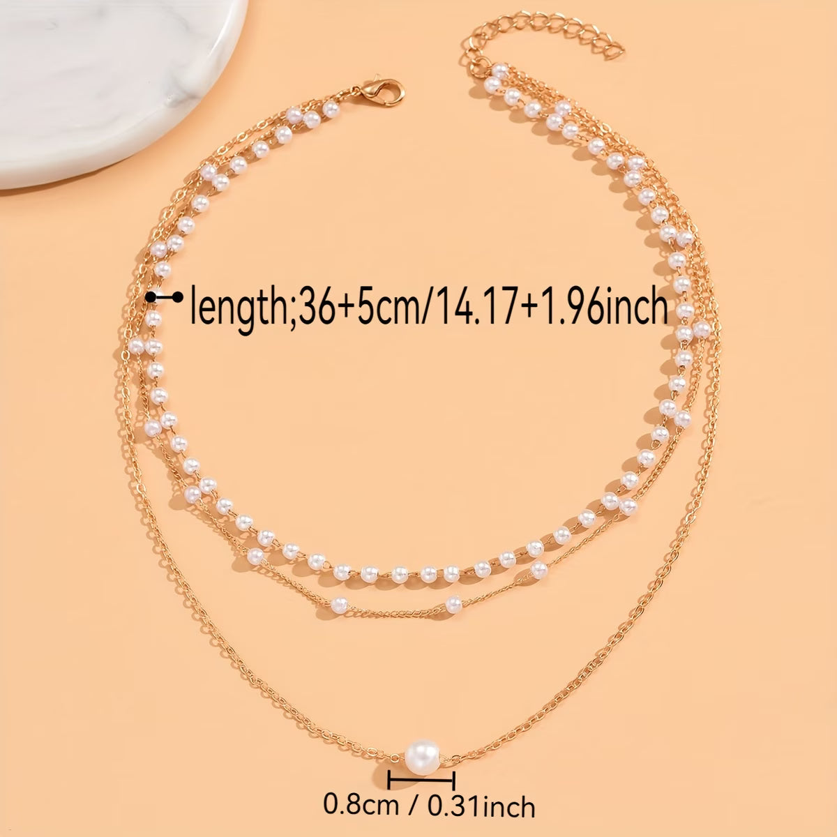 Trinity Perlen-Lagen-Halsketten-Set