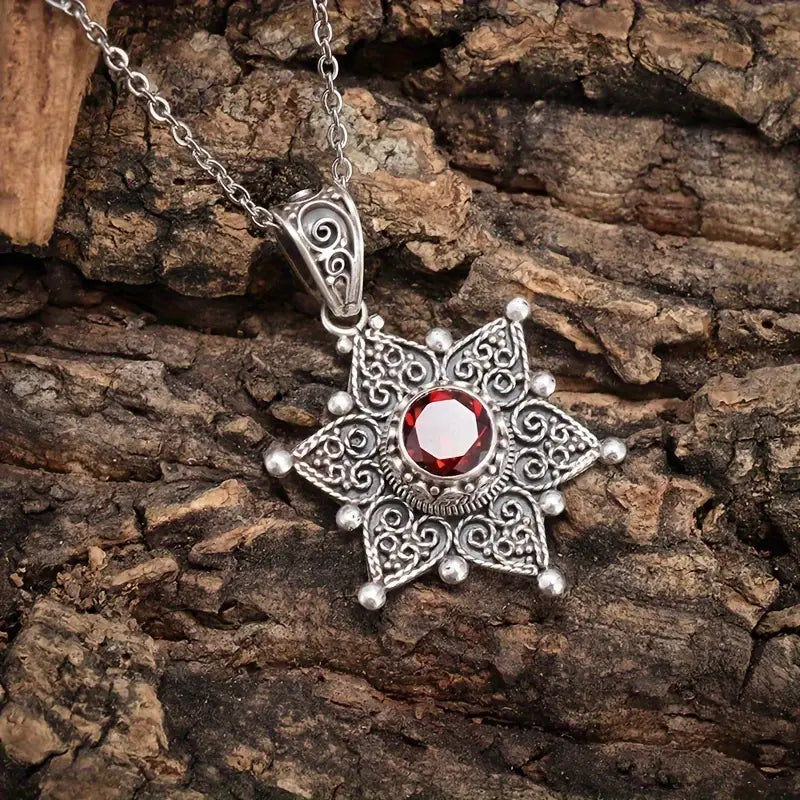 Eleganter Rubinschmuck aus Weißgold