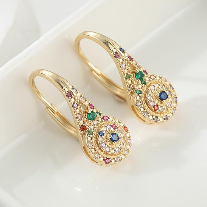Premium Zirkonia Blüten Ohrringe