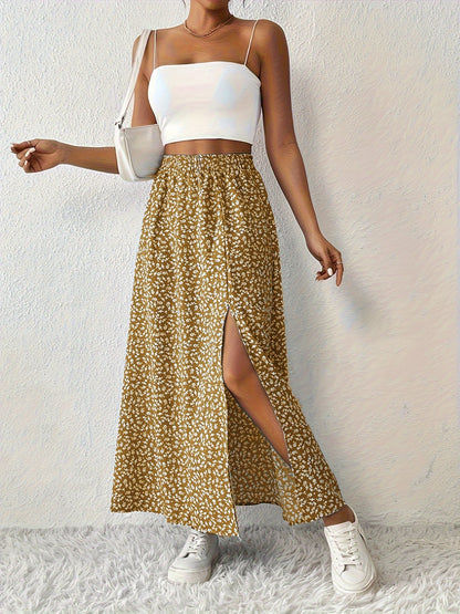Paige™ - Floral Print Maxi Skirt