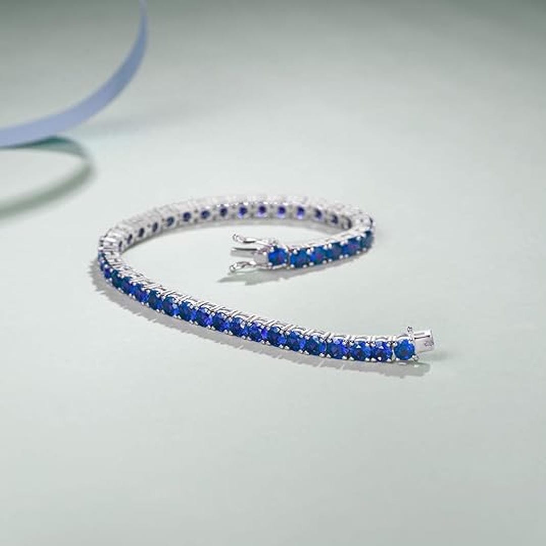 Saphir-Tennisarmband