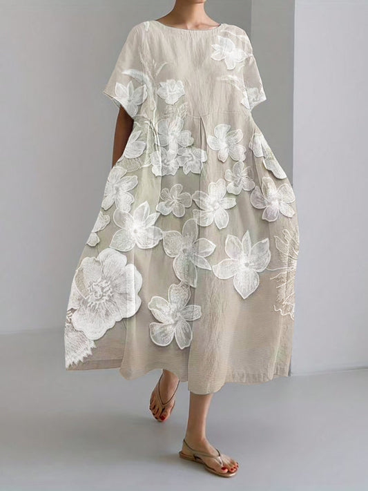 Cirelle™ - Elegant Floral Print Dress