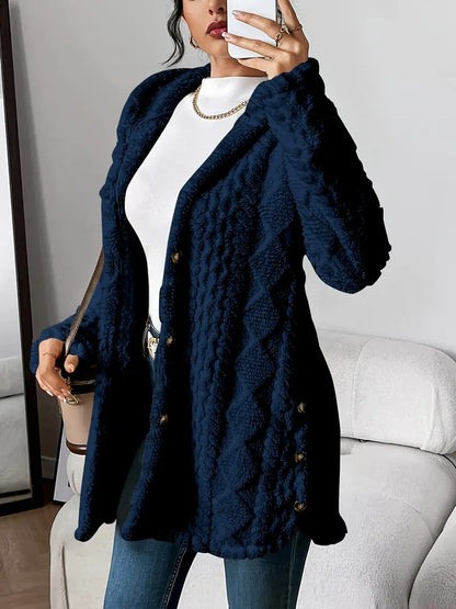 Chloe™ - Plush Hooded Cardigan