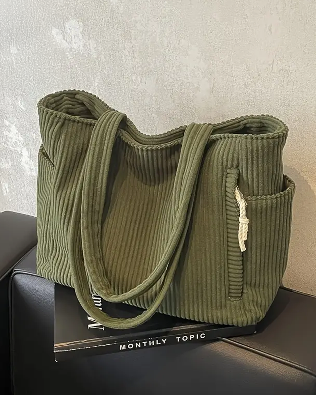 Talia™ – Ribbed Tote Bag