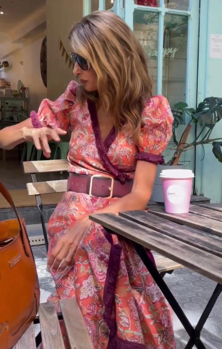 Hailey™ - Elegant Pink Short Sleeve Maxi Dress