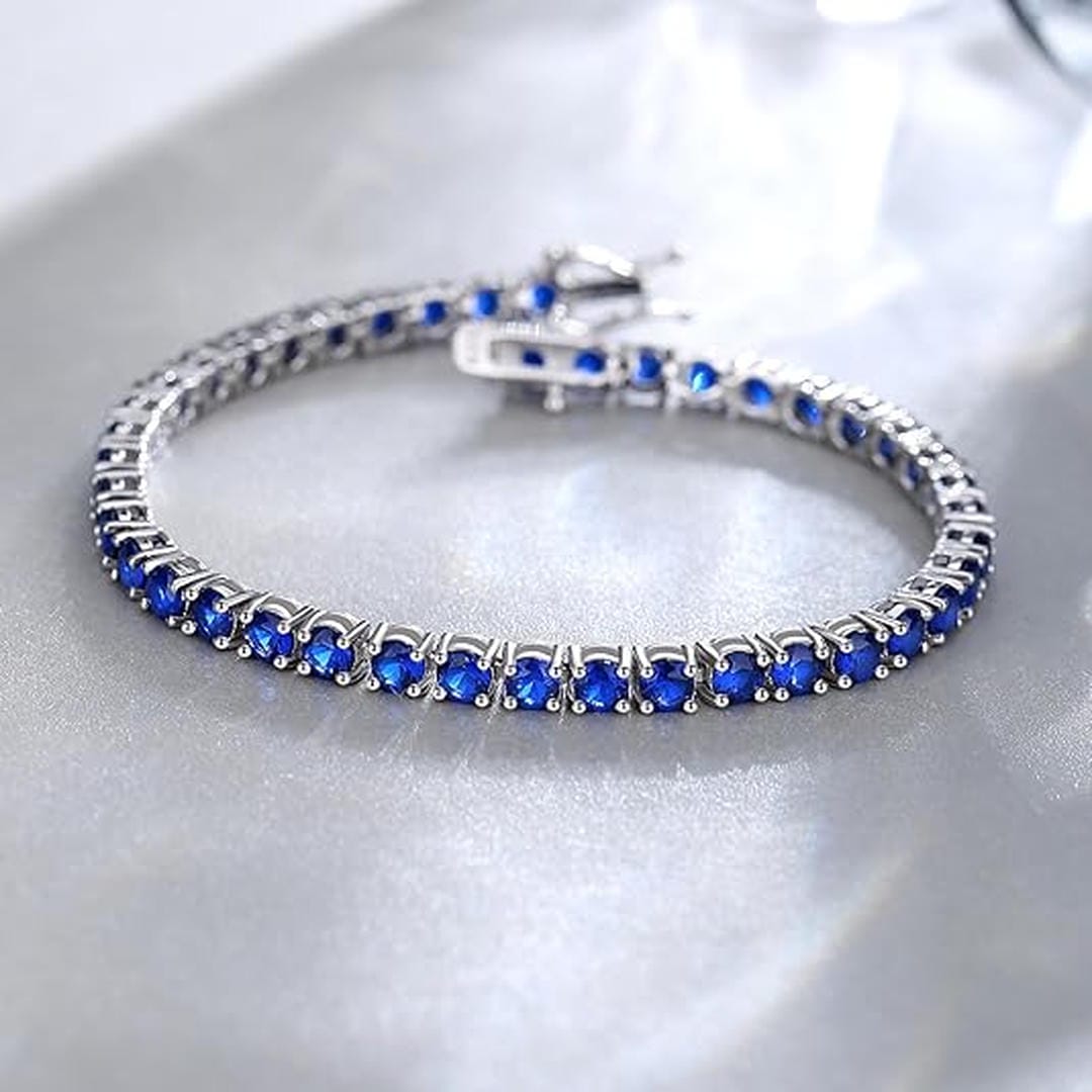 Saphir-Tennisarmband
