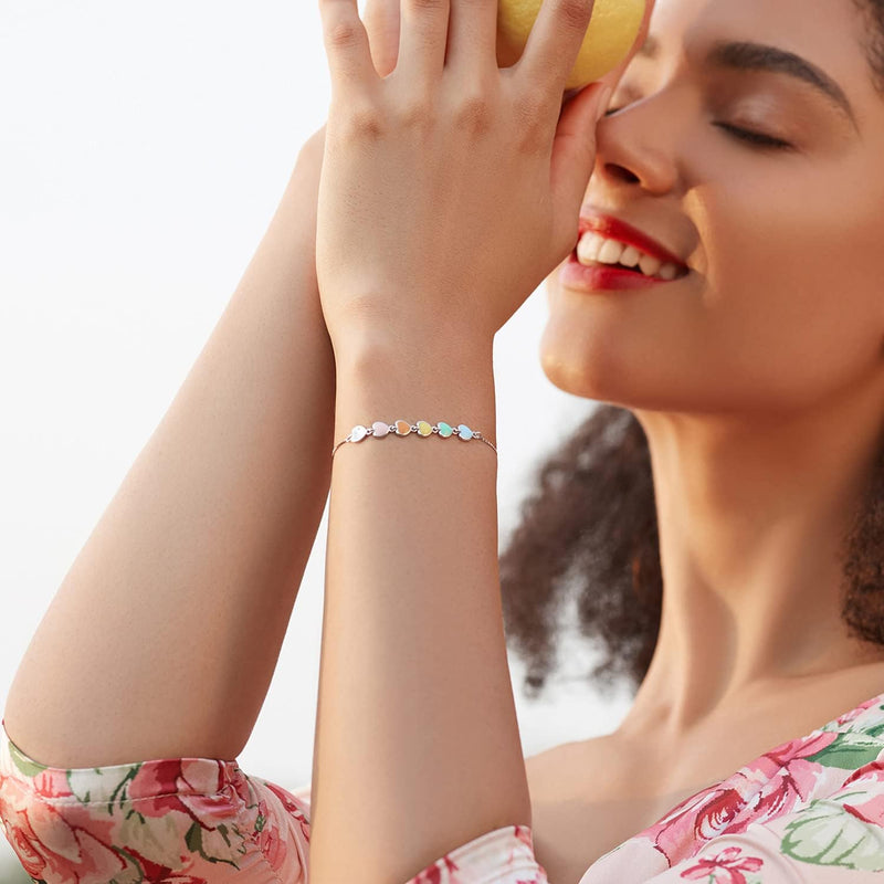 Sterling Silver Paw Print Bracelet – Adjustable Fit