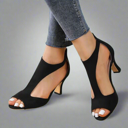 Annelie | Premium Stiletto Sandals with Zipper