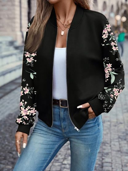 Thea™ - Trendy Floral Print Jacket