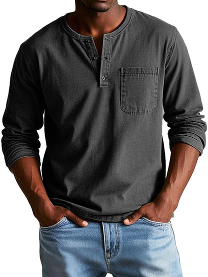 Ellis™ - Vintage Henley Shirt